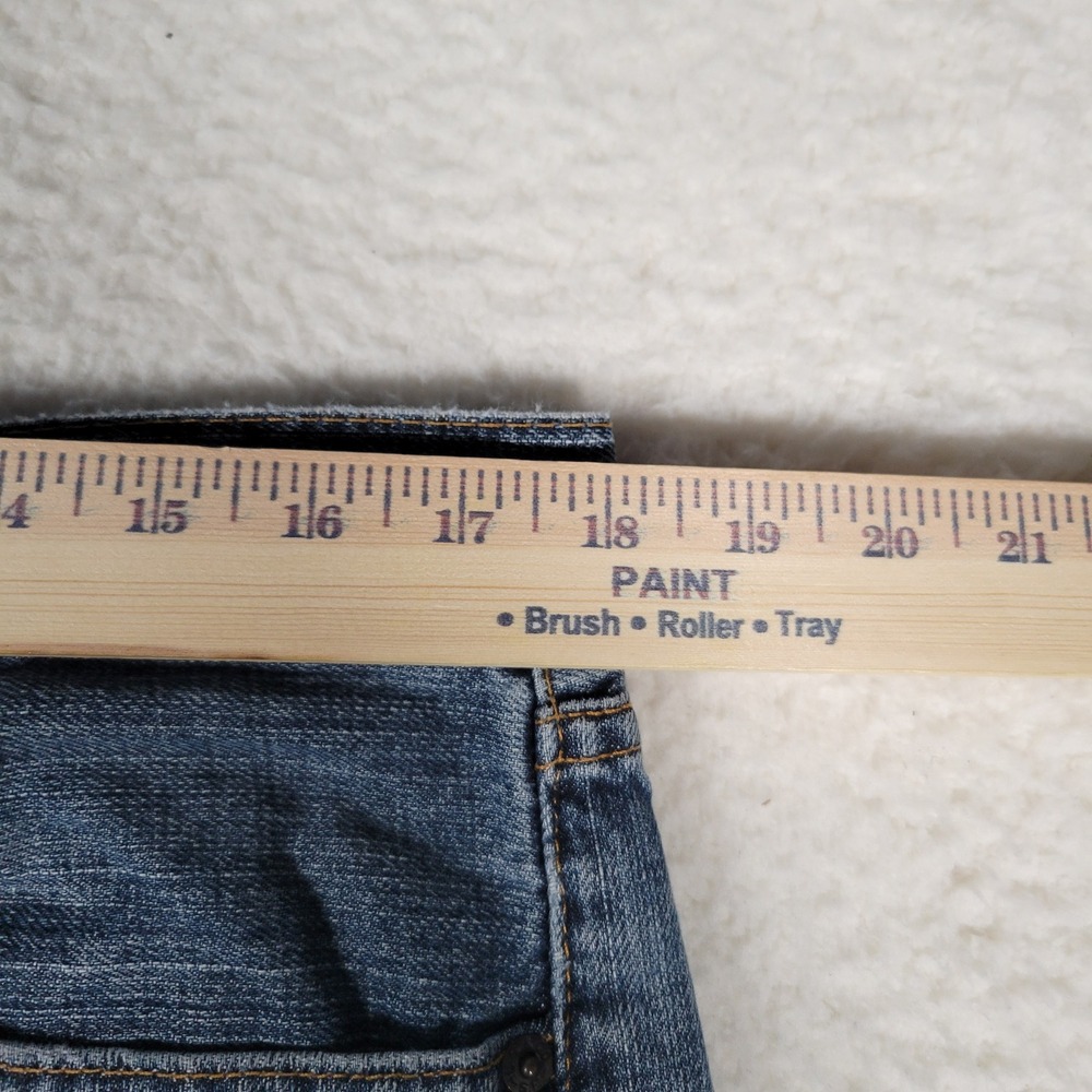 Levis 505 Regular Fit Jeans‎ Mens 36x32 Blue Medium Wash Straight Leg Denim - Picture 6 of 16